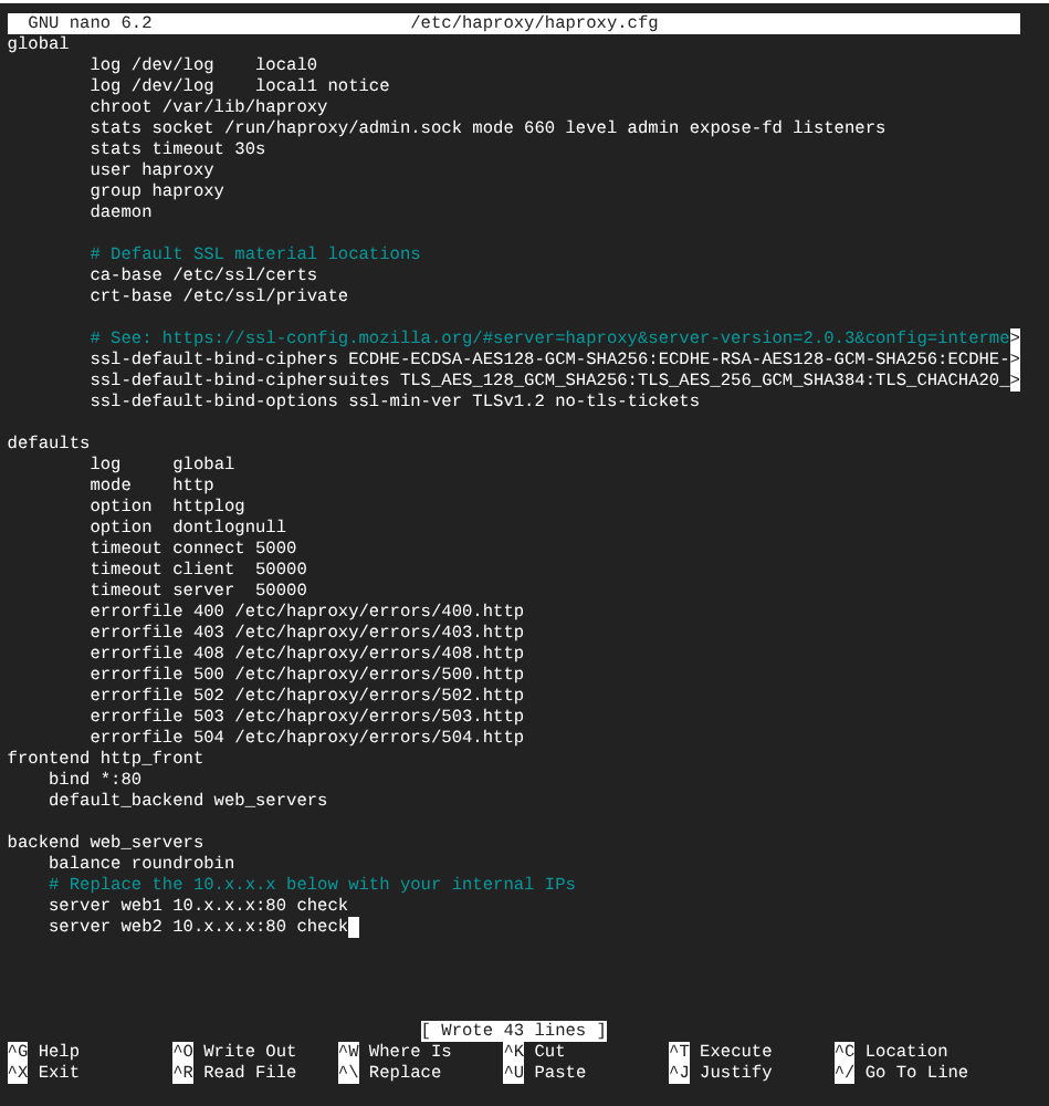 Load Balancer Status